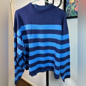 Maeve Cary’s Mock Turtleneck sweater in blue.  Size xl.  Great condition!